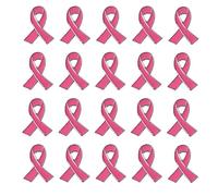 20 spille per la sensibilizzazione sul cancro al seno spille da bavero con nastro spilla a nastro per prevenzione del seno micro badge abbigliamento zaino accessori maglione chiusura, Misura unica