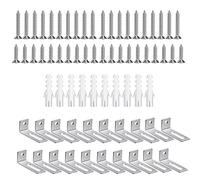 20 staffe da parete in metallo resistente a tre ruote per lavagna da scrivere in aula casa forte montaggio su lavagna parentesi