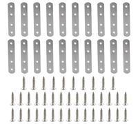 20 staffe piatte portatili, robuste, in acciaio inox, accessori per la lavorazione del legno e set per uso quotidiano staffe in acciaio inox