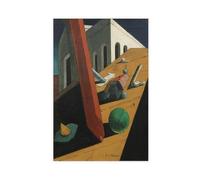 20+ stampe famose di Giorgio De Chirico Il genio malvagio di un re, poster su tela, decorazione da parete per camera da letto, ufficio, stanza, regalo, senza cornice, 61 x 91,4 cm