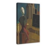 20+ stampe famose di Giorgio De Chirico il veggente su tela e stampa artistica da parete moderna cornice decorativa per camera da letto 30,5 x 45,7 cm