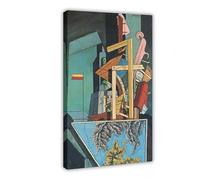 20+ stampe famose di Giorgio De Chirico La malinconia della partenza poster stampa per camera di ragazzi ragazzi su tela tela tela stampa quadro quadro stampa cornice 30 x 45 cm