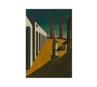 20+ stampe famose di Giorgio De Chirico The Enigma of A Day Poster Stampa per camera di ragazzi adolescenti su tela tela pittura artistica da parete stampa su tela senza cornice 50,8 x 76,2 cm