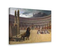 20+ stampe famose di Jean-Léon Gérôme L'ultima preghiera dei martiri cristiani, stampa artistica da parete su tela, poster per casa, scuola, ufficio, cornice decorativa, 61 x 91,4 cm