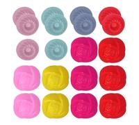 20 Stampi Mini-Silicone, Forme Resistenti Al Calore, Processi Di Cottura, Forme Di Dessert Multifunzionale, Adatte A Gelatina, Budino E Torta.