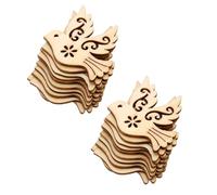 20 statuette a colomba della pace, in legno marrone, ornamenti artigianali per albero di Natale, decorazioni per la casa, decorazioni per la casa, decorazioni per la casa, decorazioni