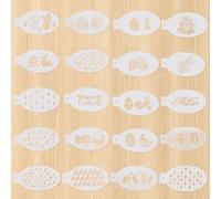 20 stencil pasquali, stencil per uova di Pasqua e coniglio, per bambini, per pittura del viso, decorazioni pasquali, stencil in plastica, stencil per pittura del corpo, per pittura fai da te e