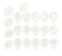 20 stencil per decorazioni da caffè, per torte, fiocchi d'avena, cappuccino, cioccolata calda