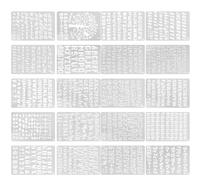 20 stencil per lettere dell'alfabeto, numeri, lettere per pittura, modelli di