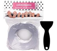 20 Strisce Antiscivolo Trasparenti per Scale | Adesivi Ruvidi per una presa migliore sui Gradini | Nastro Adesivo Discreto ed Elegante 65x3cm per una maggiore Sicurezza | Con Raschietto