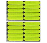 20 strisce riflettenti compatibili con diverse superfici di montaggio tra cui alluminio, acciaio, policarbonato e nylon (verde)