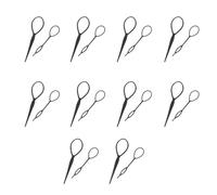 20 strumenti per lo styling della coda di cavallo, in plastica, strumento per intrecciare i capelli, strumento per trecce, accessori per lo styling dei capelli, piccolo e grande