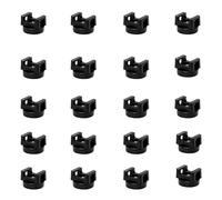 20 supporti per fascette con base rivestita in gomma, supporto per fascette con forza di trazione da 3 kg, staffe per la gestione del filo a sella, senza bisogno di foratura, per l'organizzazione del