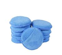 20 tamponi applicatori di cera in microfibra, spugna morbida for la cura dell'auto, con applicatore di cera for tasca, compatibile con vernice for auto, interni in pelle