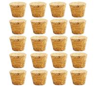 20 tappi in sughero conici in legno per bottiglie di vino, tappi riutilizzabili per sigillare, accessori per bar, fai da te, cucina (29x20x35mm)