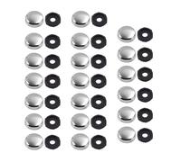 20 tappi per viti in vetro da 16 mm, per chiodi decorativi, viti di fissaggio in plastica, lavatrici, piatti, pubblicità, chiodi di fissaggio, viti decorative con cappucci