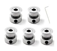 20 Teeth 5mm Hole GT2 Timing Pulley Kit For 3D Printer 6mm Width Timing Belt With Wrench (5 Pezzi)