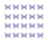 20 toppe ricamate con strass, a forma di farfalla, da cucire, in tessuto, per cucito, artigianato, abbigliamento