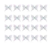 20 toppe ricamate con strass, a forma di farfalla, da cucire, in tessuto, per cucito, artigianato, abbigliamento