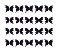 20 toppe ricamate con strass, a forma di farfalla, da cucire, in tessuto, per cucito, artigianato, abbigliamento