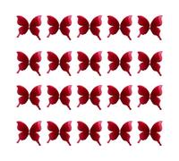 20 toppe ricamate con strass, a forma di farfalla, da cucire, in tessuto, per cucito, artigianato, abbigliamento