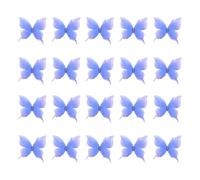 20 toppe ricamate con strass, a forma di farfalla, da cucire, in tessuto, per cucito, artigianato, abbigliamento