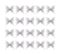 20 toppe ricamate con strass, a forma di farfalla, da cucire, in tessuto, per cucito, artigianato, abbigliamento