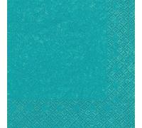 20 tovaglioli 33 x 33 cm, tinta unita, turchese moderno, per feste, matrimoni, battesimi, comunioni, cresime, Natale, Pasqua, festività