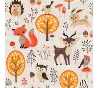 20 tovaglioli animali della foresta, divertenti animali della foresta, tovaglioli di carta, volpe, uccelli, cervi, conigli, autunno, festa dei bambini, compleanno, decoupage, decorazione da tavolo, 33