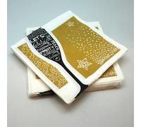 20 tovaglioli Champagne Bubbles in ovatta 33 x 33 cm