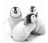 20 tovaglioli con pinguino, amici, animali, inverno, Natale, decorazione da tavolo, 33 x 33 cm
