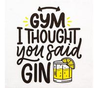 20 tovaglioli con scritta Gin o Sport come decorazione da tavolo. Tovaglioli di carta con motivo. Anche per decoupage e decoupage 33 x 33 cm