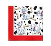 20 tovaglioli di carta Carica dei 101 per feste Dalmata Disney 33x33cm