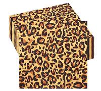 20 tovaglioli di carta con stampa leopardata e safari della giungla, tovaglioli di carta per feste a tema giungla, set di decorazioni per la tavola per bambini, safari, rettili