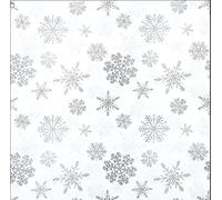 20 tovaglioli di cristallo di neve, 33 x 33 cm, colore: argento