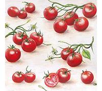 20 tovaglioli di pomodori rossi | verdure | giardino | cibo | cucina | sano | decorazione da tavolo | festa | bricolage | decoupage | tecnica tovagliolo 33 x 33 cm