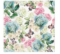20 tovaglioli fiori primaverili in colori vivaci come decorazione da tavolo. Tovaglioli di carta con motivo. Anche per decoupage e decoupage 33 x 33 cm