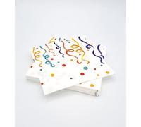 20 tovaglioli in ovatta 33x33 cm 3v Happy Carnival