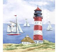 20 tovaglioli Maritim Faro barca a vela mare 33 x 33