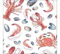 20 tovaglioli Maritim Maritim Maritim e conchiglie come decorazione da tavolo, tovaglioli di carta con motivo, anche per decoupage e decoupage 33 x 33 cm