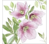 20 tovaglioli natalizi classici rosa come decorazione da tavola. Tovaglioli di carta con motivo. Anche per decoupage e decoupage 33 x 33 cm