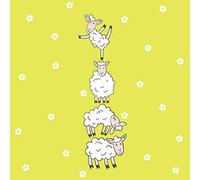 20 tovaglioli per il pranzo, agnello pasquale, con pecore, 33 cm