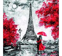 20 tovaglioli romantici sulla torre Eiffel come decorazione da tavolo per matrimoni e amanti di Parigi, 33 x 33 cm