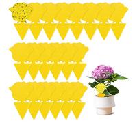 20 Trappole Appiccicose, Biadesivo Trappole Gialle Insetti, Trappola Impermeabile per Mosche, Trappole Adesive Gialle per Piante, Plant Flycatcher per Mosche, Afidi, Leaf Miner, Tarme