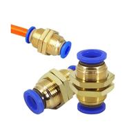 20 tubi PM in ottone a regolazione rapida con un solo tocco, connettore gas da 4 mm a 12 mm, tubo dell'aria pneumatica, diritto, raccordo PIUHRKLEVD (PM-8)