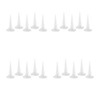 20 ugelli applicatori in silicone, estensore per pistola per presellatura in plastica, punte bianche per ugello per pistola per presellatura