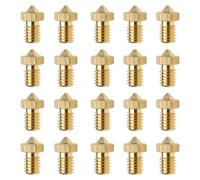20 ugelli in ottone per Kobra 3, Volcano 3D, set di ugelli per stampante 3D, 0,2 mm, 0,4 mm, 0,6 mm, 0,8 mm, 1,0 mm, per stampante 3D Genius/Sidewinder X1