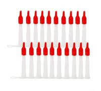 20 ugelli in silicone con beccucci richiudibili a vite rossa per cartucce di mastice e sigillante