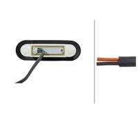 20 Umrissleuchten Laterale Incasso LED Con Condotta HELLA per DAF