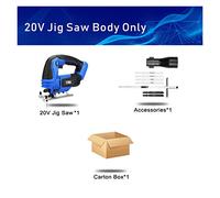 20 V Trapano brushless/Grinder angolare/Brushless Impact Wrench/Air Glofrator/Jig SAW Series Bare Power Tools(PTET1019-1)